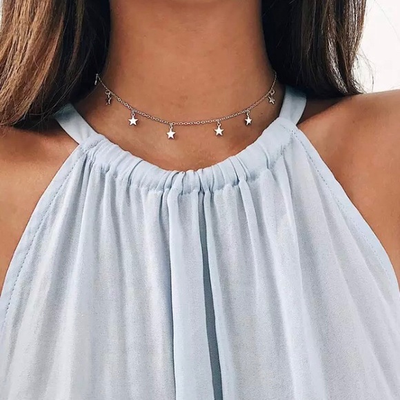 3/$33 Silver Star Necklace - Picture 3 of 6